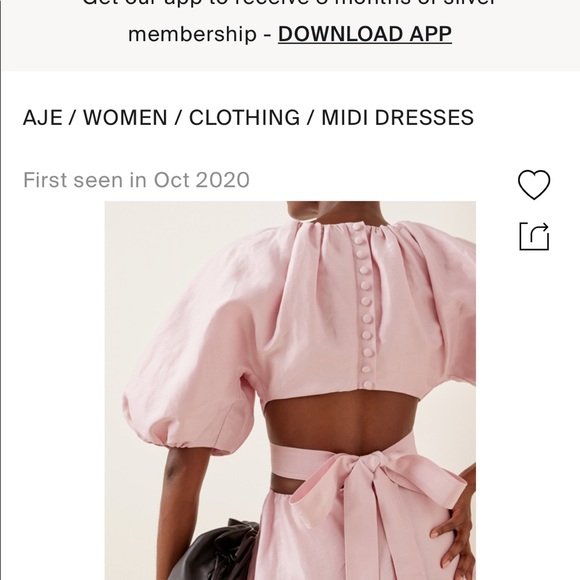 AJE mimosa cutout midi dress